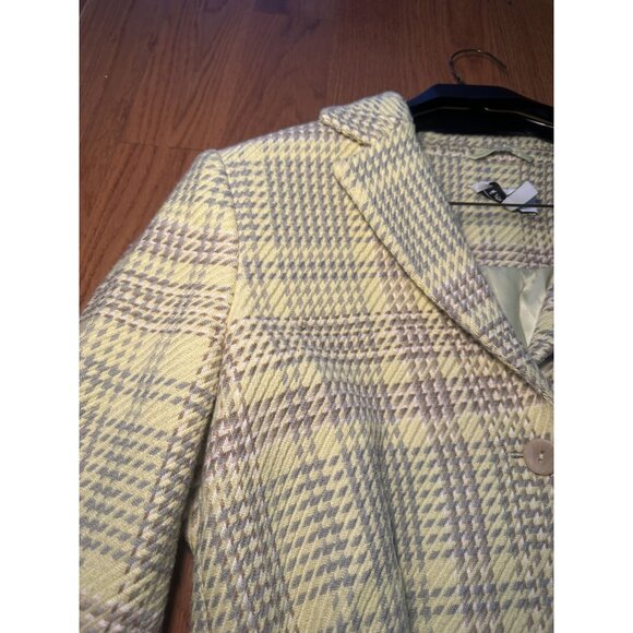 & Other Stories Los Angeles Atelier Yellow Patterned Coat – Feminine Chic Statem - Picture 7 of 10